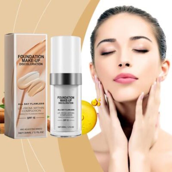Färgskiftande Foundation Concealer Makeup Ändra Hudton