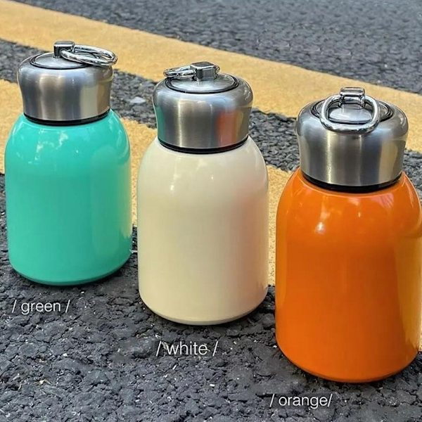 Mini Söt Vakuum Termosmugg Kompakt 304 Stål Rostfritt Med Portabel Stor Mage Design Vatten K6o4 yellow onesize