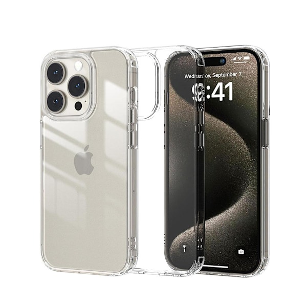 Skyddande genomskinligt mobilfodral för Iphone 16, stötsäkert transparentD for iPhone 16 pro max