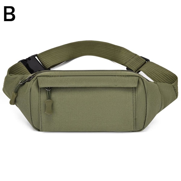 Midjeväsk Outdoor Camouflage Enkelsidig Diagonal Cross Bag  green onesize