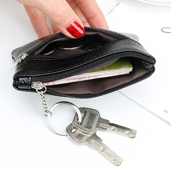 Kvinnors Myntplånbok Zip Plånbok Förvaringsväska Lot T7 brown onesize