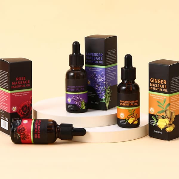 Aromaterapi Æteriske Olier Trio - Lavendel, Rose, Ingefærolie 30ml til Diffuser, Massage & Krop Lavendel One Size