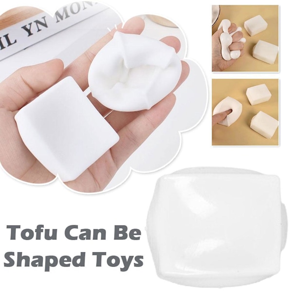 Tofu Kawaii Långsamt Stigande Simulering Långsam Återhämtning Kläm R0R4 C3F2 Leksak V0X5 M8R3