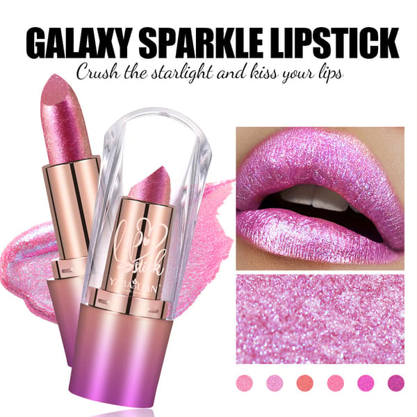 Glitrende Stjernelys Leppestift med Gullglitter Glans💄✨ #2