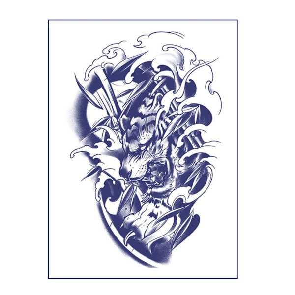 Vattentät Fruktjuice Herb Tattoo-dekal Avtagbar Kropp Kreativ style 2 1pcs