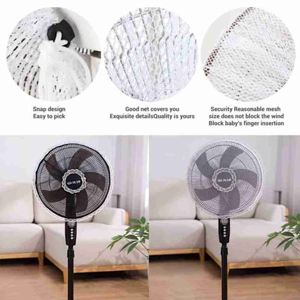Fläktskydd Säkerhetsskydd Barn Babyskydd Anti-kläm Fingerskydd Nät Dammskydd Elektrisk Barn D3C2 white One-size