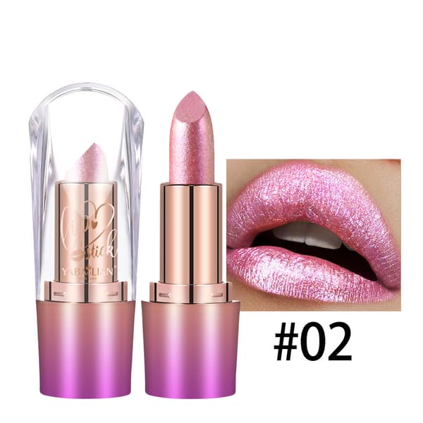 Glimrende Stjernelys Læbestift med Guldglimmer Glans💄✨ #2