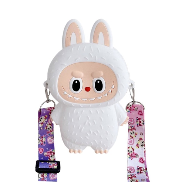 Labubu Barns Myntbörs Tecknad Silikon Student Silikonväska Barns V6v8 White One size