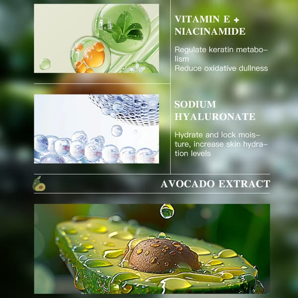 Avokado C-vitamiini Kuoriva Puhdistusaine