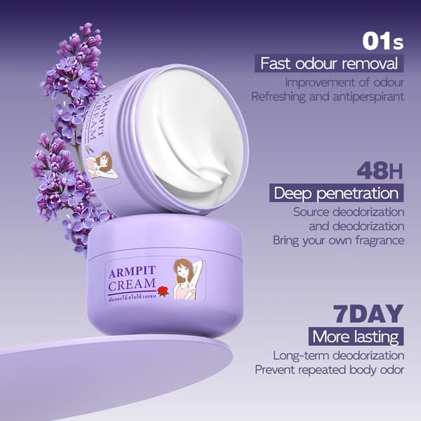 Deodorantbalsam, Antiperspirant, Solid Underarmsbalsam, ARMPIT CREAM: Forfriskende og Langvarig Duft