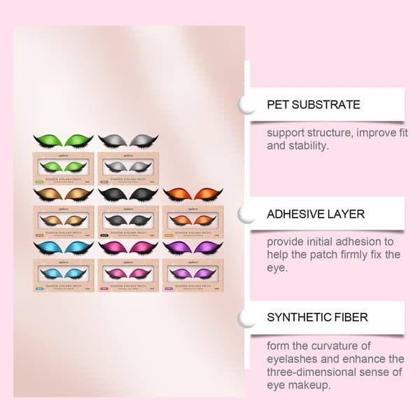 Lazy Eye Shadow Eyelash Patch - Bärbara ögonskuggs- och ögonfranslappar för lata människor