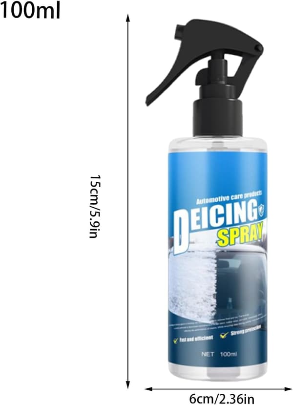 Afrimningsspray til forruder 100 ml sne- og isfjerner