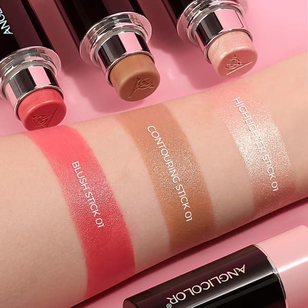 Moden cremeblush-stift, mat finish makeup til kinder, øjne, læber | Langtidsholdbar ikke-fedtende ansigtskonturstift til ældre kvinder, #1