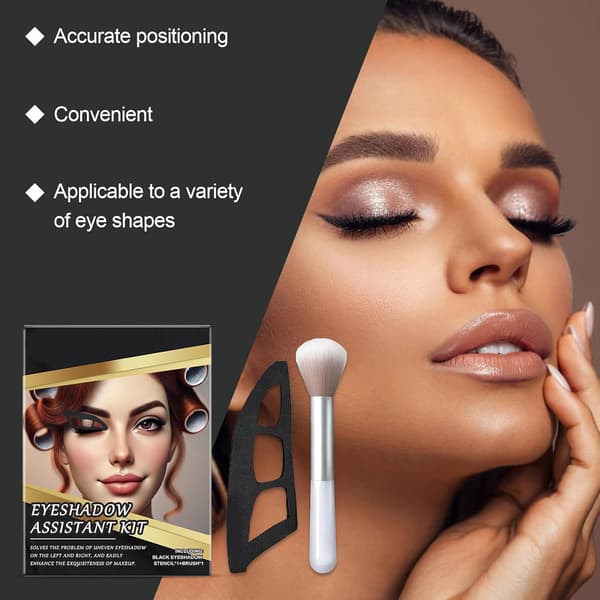 Øjenskyggeassistent Kits Makeupbørsteværktøj Øjenmakeupværktøj Stencils Stencils