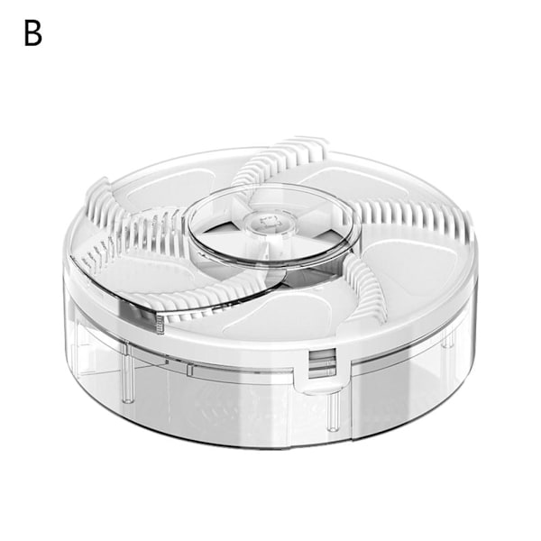 Elektronisk flugfälla, automatisk roterande, laddningsbar hushållsfälla Transparent  1pcs