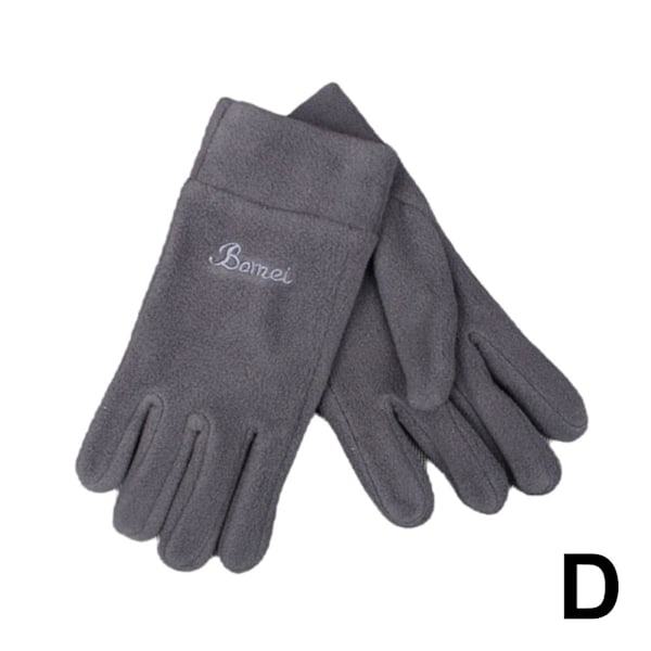 Klassiska Polarfleece-handskar i stilren design för män och kvinnor på hösten Black One size