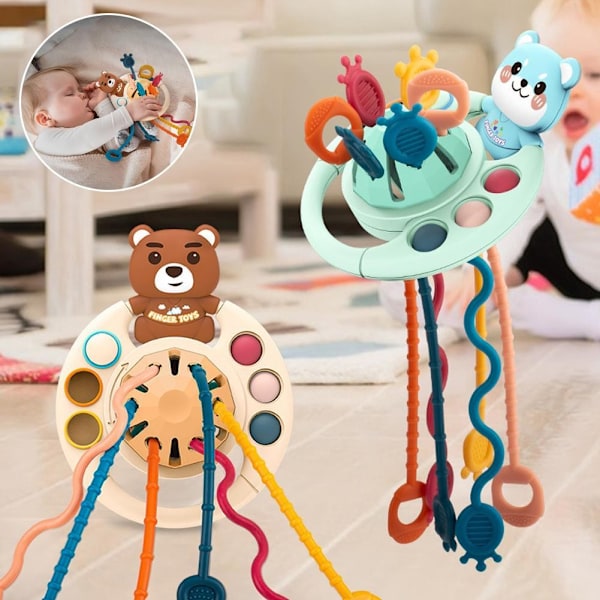 Baby Finger Snacks Barnutveckling Montessori Leksaker Pedagogiska Sensoriska Leksaker Pussel J3u3 pink one-size