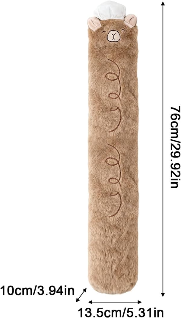 Varmvattenflaska - 3000 ml vinterset, kapybara-mönster