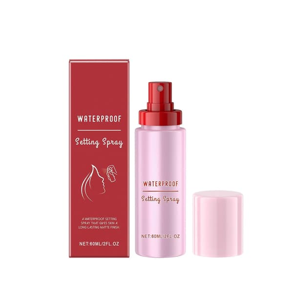 Flydende pudder makeup setting spray langvarig oliekontrol lås ansigtsmakeup setting mist