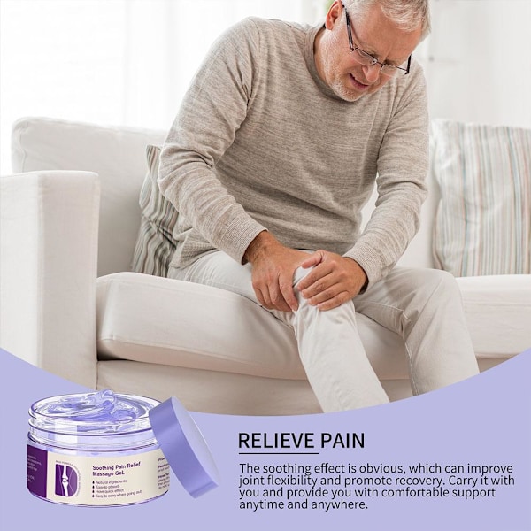 Kreain Gel mot ledvärk, snabbverkande gel, Kresin lugnande smärtmassage purpleA 50g 3pcs