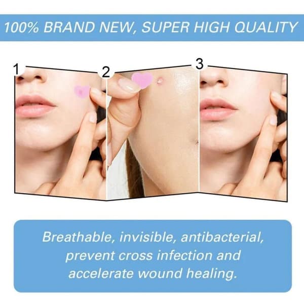 Hydrokolloid Farverig Akneplaster Concealer Akne Bumsplaster