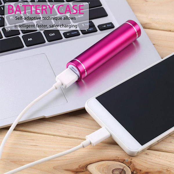 3350mAh Powerbank Bärbar Laddare Extern Batteri iPad För iP purple One-size