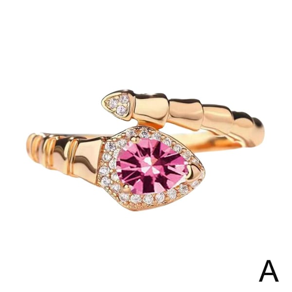 Orm Drop Ring Dam Mode Vattenring Fri Storlek Mångsidig Ri Pink 1pcs