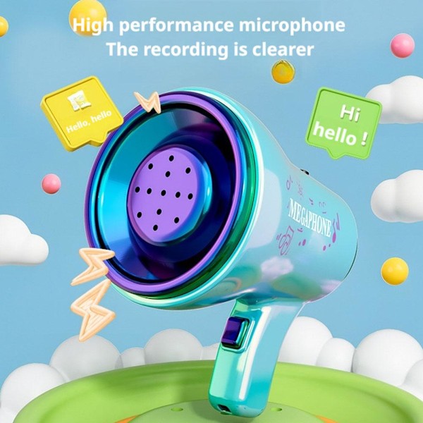 Inspelning Högtalare Utsökt Söt Rolig Musik Mikrofon Atmosfär Green 1 1pcs