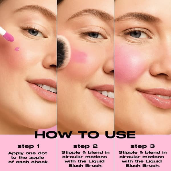 Mat Pink Flydende Blush til Alsidige Hudtoner - Multi-Anvendelig Formel