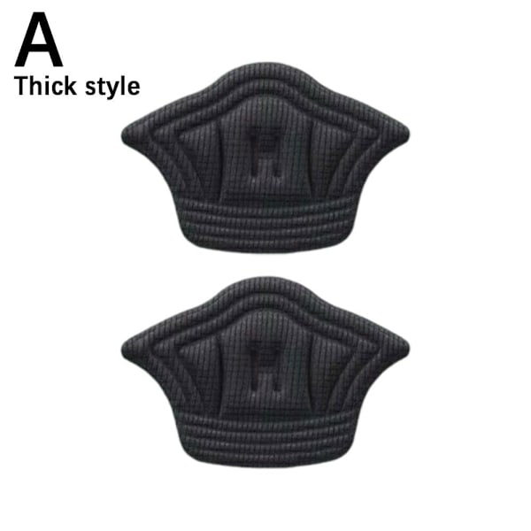Skohälsdyna Justerbar Inlägg Grepp Skyddande Klistermärke Plåster I Black thick 1pair