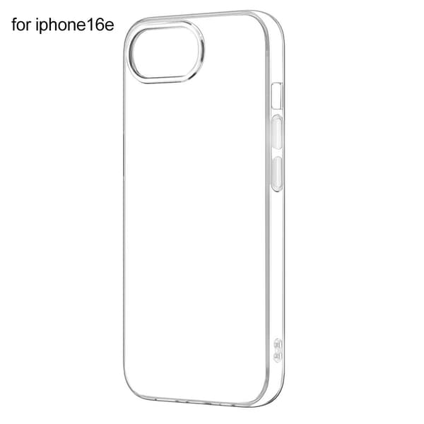iPhone 16e iskunkestävä TPU läpinäkyvä puhelinkotelo nopea