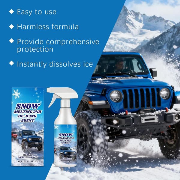 Forrude Afrimningsspray 120 ml Langvarig Beskyttelse Glasafiser
