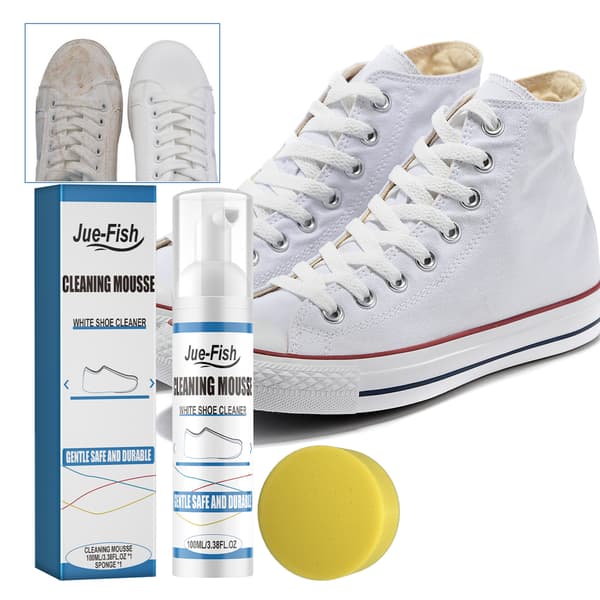 Hvit Sneaker Rengjøringsmiddel, Flekkfjerner og Lysningsmiddel for Hvite Joggesko og Sneakers, Multifunksjonell Gulningsfjerner