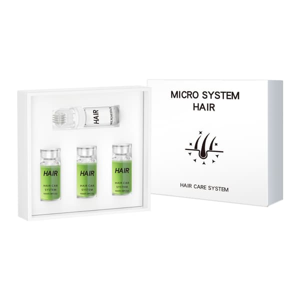 Hårpleje Microneedling Essence Roller Sæt til Fortykning og Styrkelse - 1+3 stk