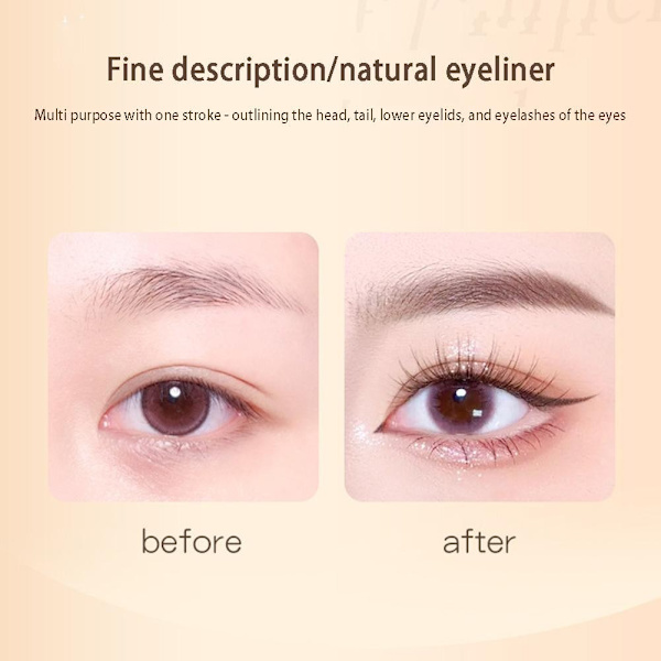 Suake 0,05 mm Ultratunn Flytande Eyeliner Penna Vattentät Långvarig Kladdfri Lämplig För Z0s6 1 # Black ONE-SIZE