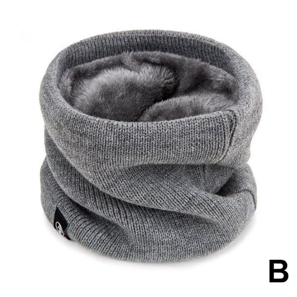 Modehalsduk i stickad ull - varm, tjock och unisex Red One size