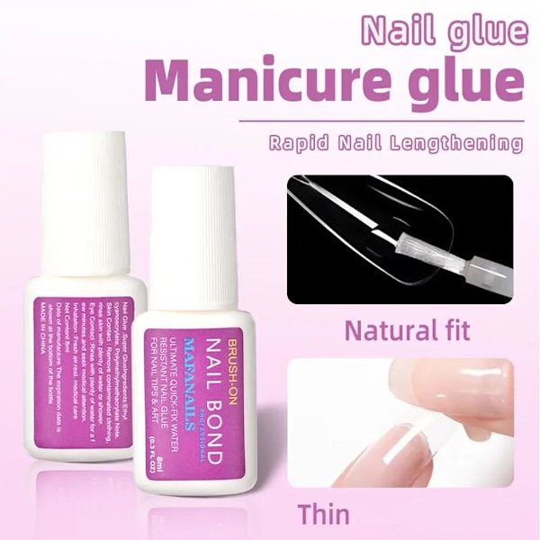 Nagellim UV-lim Manikyr Falska Nagellim Med Snabb Torkning Bästa L0R4