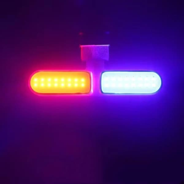 Oppladbart LED-sykkelbaklys Kreativ form Vanntett sykkelbaklys for de fleste setepinner