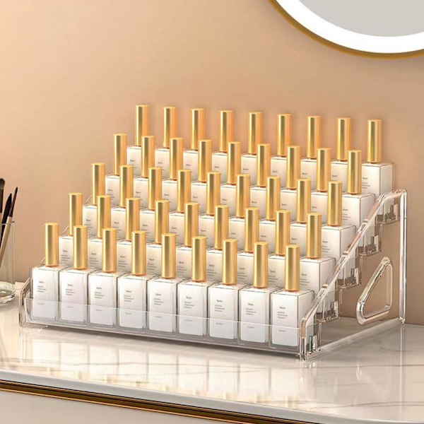 Transparent Akryl Display Rack Flerlagers Nagellack Skrivbord Butik Leksaksförvaring Verktyg Display T1y9 5-layer 1pcs