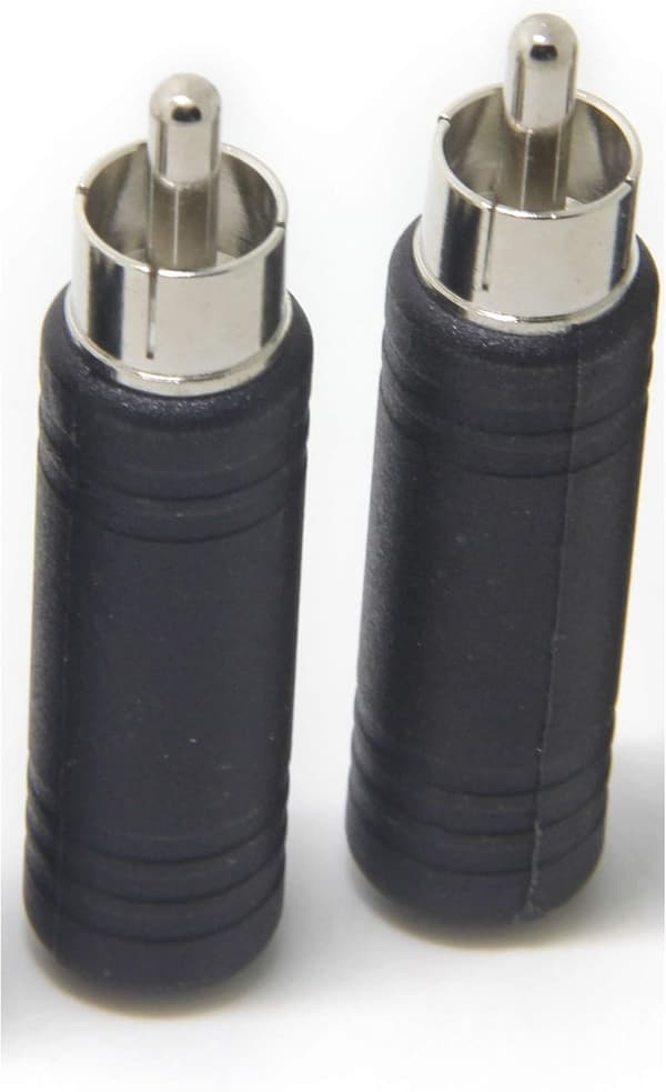 4-pak 1/4 tomme til RCA han-adapter - lydkonverter