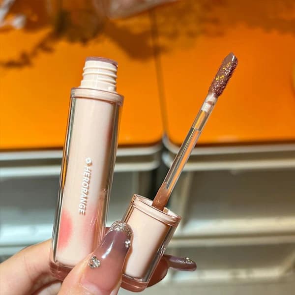 Speil Lip Gloss Vanntett Leppestift Vannglass Lip Gloss Langvarig A2