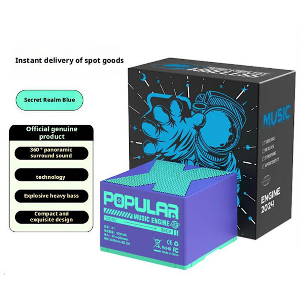 Trådlös Bluetooth-högtalare I6O9 purple 1 set