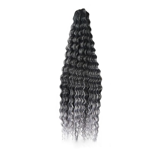 30 tum långt Deep Wave Twist Syntetiskt Hår Djupt Lockigt Våghår 4  onesize