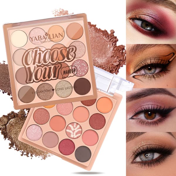 Multifunktionel makeup-palette med blush, øjenskygge og highlighter #2