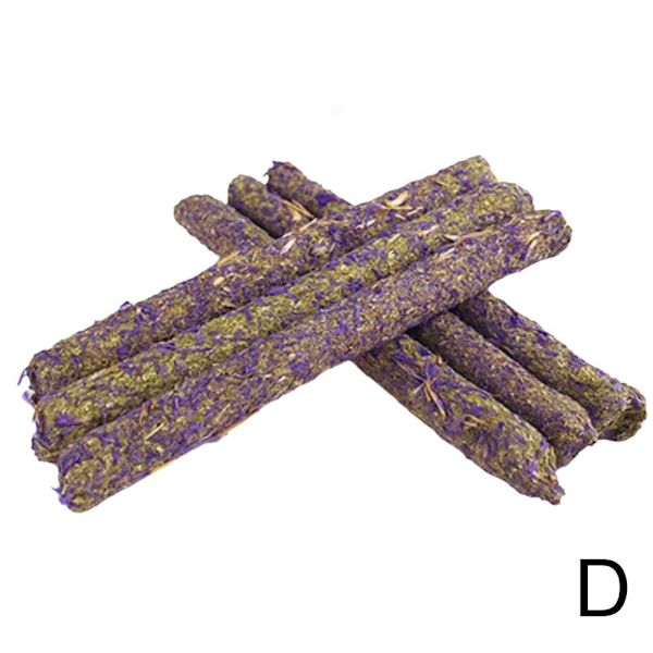 6 st Kanin Tuggpinnar Blandade Naturliga Blommor Tuggleksaker Godis fo secondary colours C