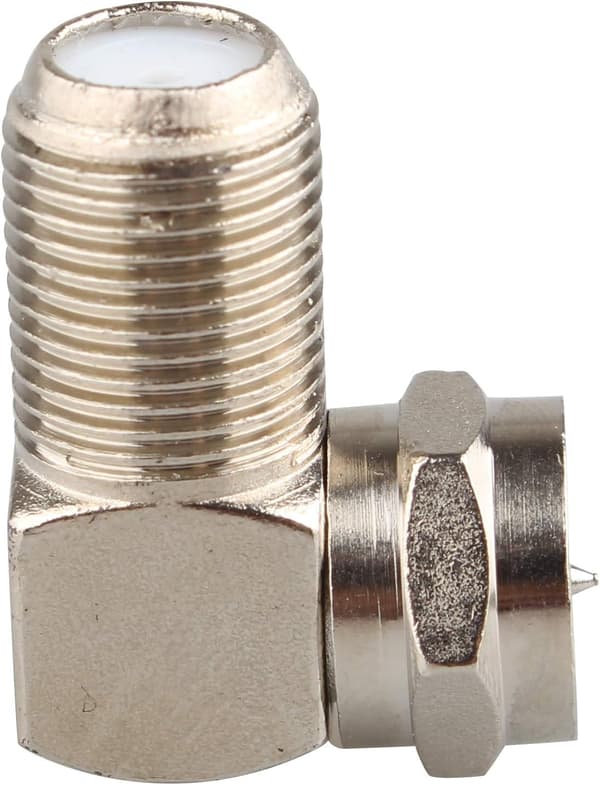 6 stk. retvinklet RF koaksialkobling - TV-antenneadapter
