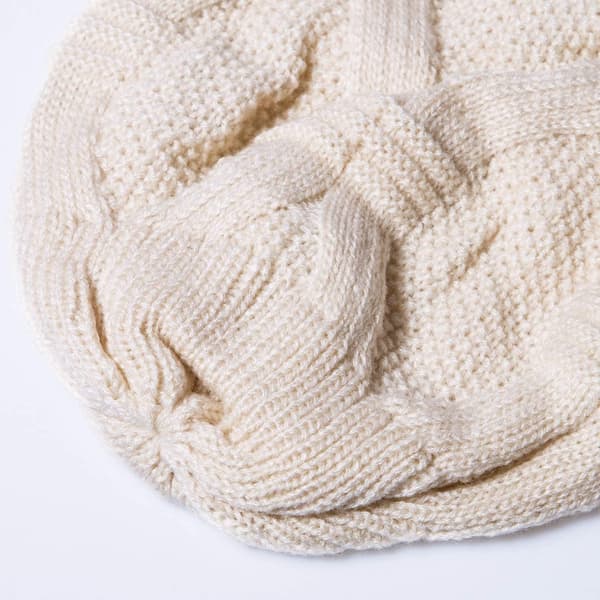 2-pak slouchy hue, vinterstrikket blød hue til kvinder og mænd