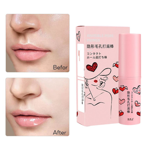 Osynlig Pore Primer Stick Pore Eraser Vattentät Smink Primer>`~ Ansikte N0C0❀