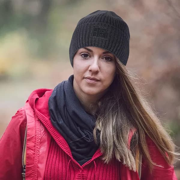 Unisex vintervarm stickad mössa, varm löparmössa, skidmössa med foder och fleecefoder