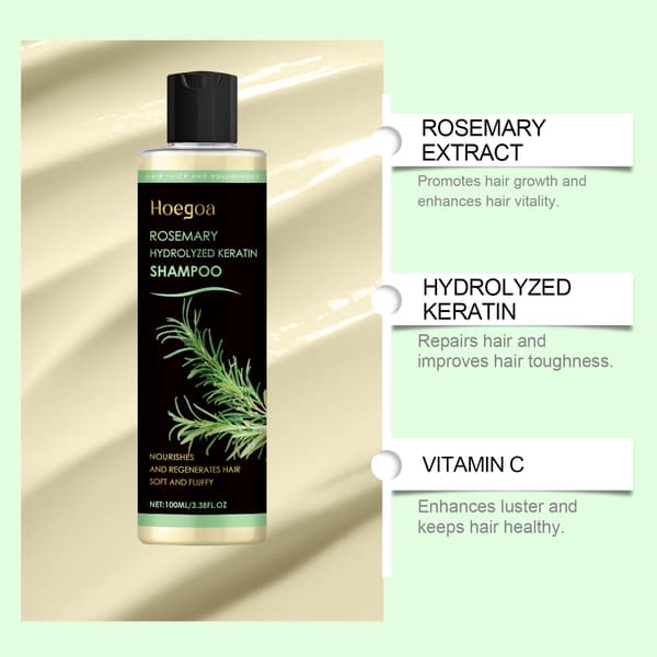 Oliekontrollerende Rosmarinshampoo til Fedtet Hår - 100ml